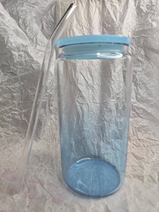 16oz Elegant Gradient Glass Cup